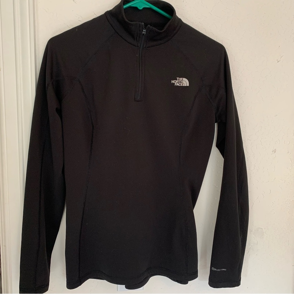 The North Face Womens Black Long Sleeve Pullover Jacket Size M